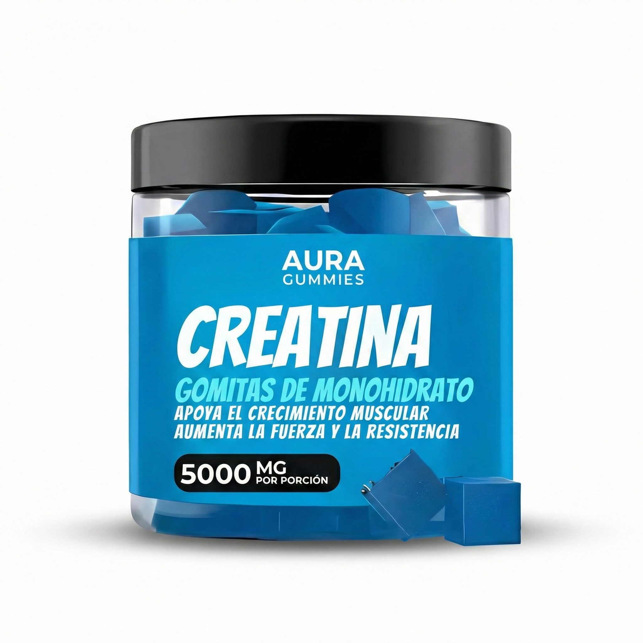 EXPLOSIÓN BLUEBERRY: 120 Gomitas Aura de Alto Rendimiento