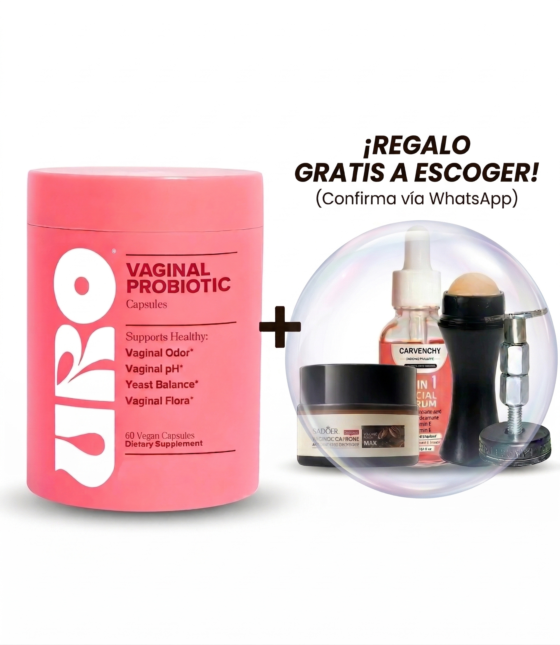 URO Probióticos Femeninos + Regalo GRATIS A Escoger!