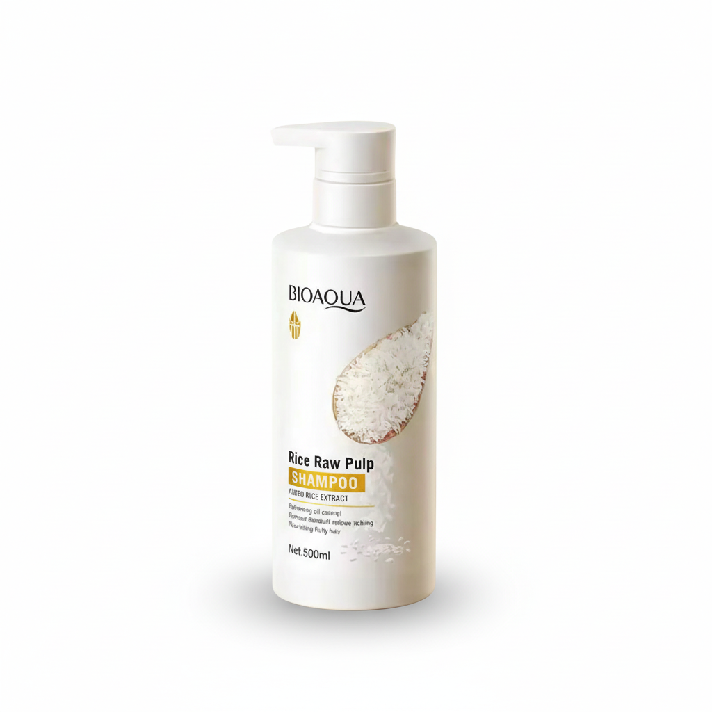 Shampoo de Arroz Bioaqua – Volumen, Nutrición y Brillo Natural